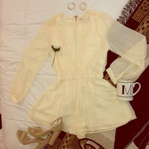 Forever 21 Cream Romper